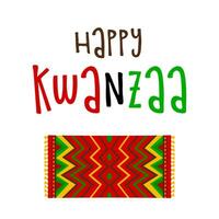 vector collectie van happy kwanzaa. vakantie symbolen ingesteld op witte achtergrond