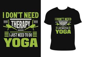 yoga t-shirt ontwerp. yoga t-shirt. yoga t-shirt vrij vector. vector