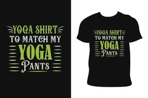 yoga t-shirt ontwerp. yoga t-shirt. yoga t-shirt vrij vector. vector