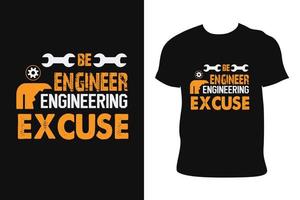 ingenieurs t-shirt ontwerp. ingenieurs t-shirt. ingenieur t-shirt vrij vector. vector