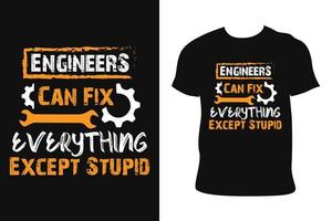 ingenieurs t-shirt ontwerp. ingenieurs t-shirt. ingenieur t-shirt vrij vector. vector