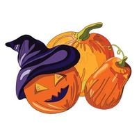 pompoen lantaarn vector illustratie voor halloween