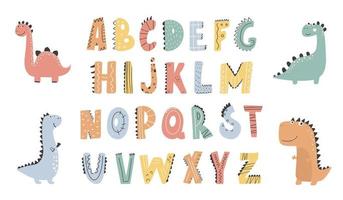 kinderachtig alfabet, Engels brieven set. kinderen grappig abc voor peuter, kleuterschool aan het leren, lezing. vlak vector illustratie geïsoleerd Aan wit achtergrond.