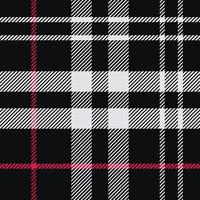 wit, rood en zwart achtergrond van plaid patroon vector grafisch. structuur voor shirt, kleren, jurken en andere textiel