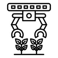 agrarisch robot icoon stijl vector