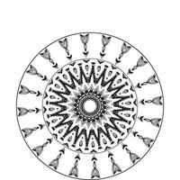 mandala kleur pagina.vintage decoratief elementen, decoratief ornament in etnisch oosters stijl schets tekening hand getekend vector illustratie