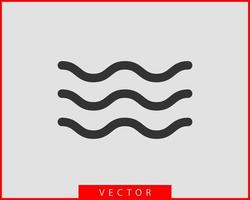 golven vector ontwerp. water Golf icoon. golvend lijnen geïsoleerd.