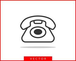 telefoon icoon vector illustratie. telefoontje centrum app. telefoon pictogrammen modieus vlak stijl. contact ons lijn silhouet.