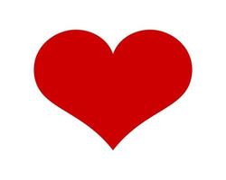 rood vorm liefde hart icoon vector geïsoleerd Aan wit achtergrond.