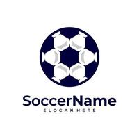 modern voetbal logo sjabloon, Amerikaans voetbal logo ontwerp vector
