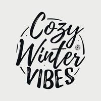 knus winter gevoel vector illustratie, hand- getrokken belettering met winter citaten, winter ontwerpen voor t shirt, poster, afdrukken, mok, en voor kaart