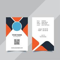 modern bedrijf kantoor school- ID kaart kaart ontwerp sjabloon vector