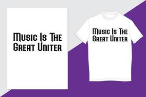 muziek- t-shirt ontwerp vector