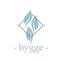 creatief hygge logo vector sjabloon ontwerp