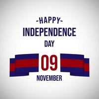 Cambodja onafhankelijkheid dag viering sjabloon ontwerp vector vrij vector