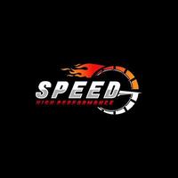snel en snelheid vector logo sjabloon