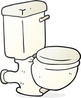 tekening karakter tekenfilm toilet vector