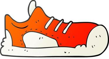 tekening karakter tekenfilm sneaker vector