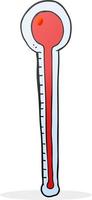 tekening karakter tekenfilm thermometer vector