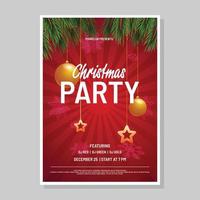 kerstfeest poster vector