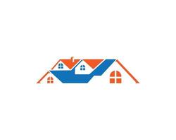 creatief echt landgoed bouw gebouw logo icoon ontwerp met huis symbool vector sjabloon.