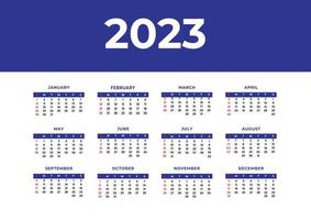 2023 kalender ontwerp vector