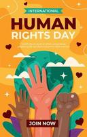 poster van de dag van de mensenrechten vector