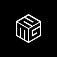 mgn brief logo ontwerp met zwart achtergrond in illustrator. vector logo, schoonschrift ontwerpen voor logo, poster, uitnodiging, enz.