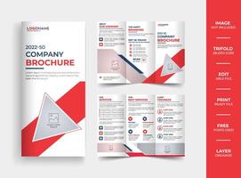 abstract zakelijke bedrijf drievoud brochure ontwerp sjabloon vector