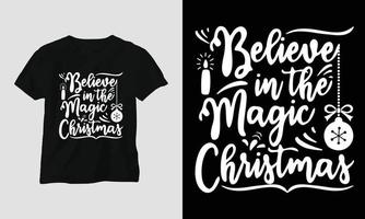 Kerstmis SVG t-shirt ontwerp, vector