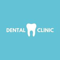 de tandheelkundig kliniek logo ontwerp vector