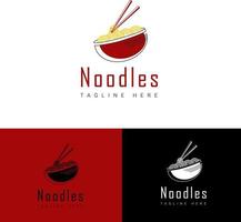 ramen noedels logo vector