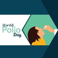 wereld polio dag vector ontwerp