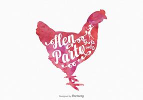 Gratis Hen Party Vector Card