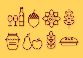 Gratis Thanksgiving Elements Vector