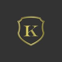 initialen k elegant goud logo vector