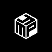 mpy brief logo ontwerp met zwart achtergrond in illustrator. vector logo, schoonschrift ontwerpen voor logo, poster, uitnodiging, enz.