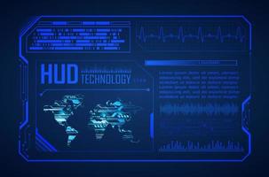 modern hud technologie achtergrond vector