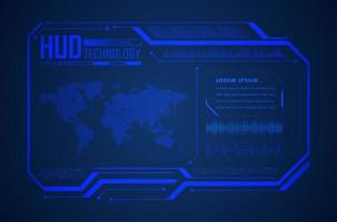 modern hud technologie achtergrond vector