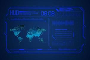 modern hud technologie achtergrond vector