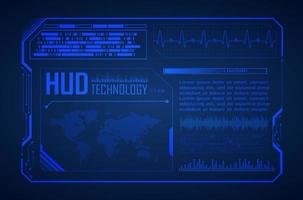 modern hud technologie achtergrond vector