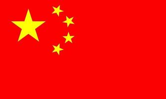 vlag van de republiek van China. vector