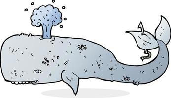 tekening karakter tekenfilm walvis vector