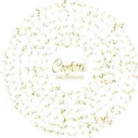 gouden confetti geïsoleerd. feestelijk achtergrond. vector illustratie