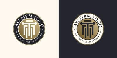 gerechtigheid wet firma logo ontwerp sjabloon met uniek concept premie vector