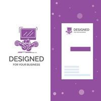 bedrijf logo voor spel. gamen. internetten. meervoud. online. verticaal Purper bedrijf .bezoeken kaart sjabloon. creatief achtergrond vector illustratie