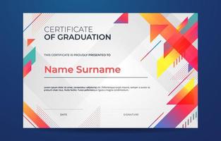 certificaten van diploma uitreiking sjabloon vector