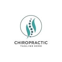 chiropractie logo icoon met modern concept ontwerp premie vector