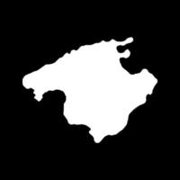 Mallorca kaart, Spanje regio. vector illustratie.