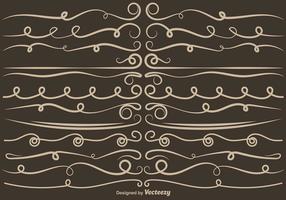 Set VECTOR Curly Dividers